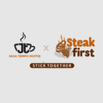 Logo Perusahaan Jaga Tempo Koffie X Steak First